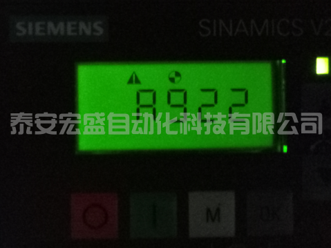 V20變頻器報(bào)警故障A0922報(bào)警